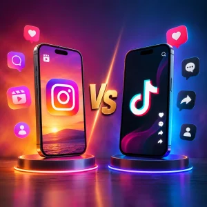 اینستاگرام یا تیک تاک